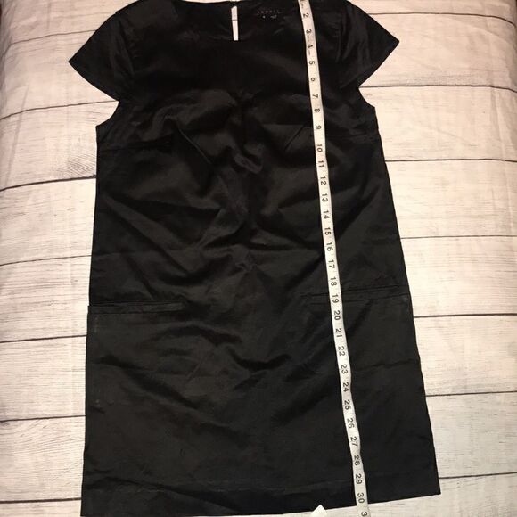 Theory Maryanka Black Shift Dress Cap Sleeves - Picture 6 of 8